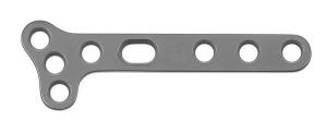 China 1.5mm Small Inclined T Plate Orthopedics L/R Plate And Screw factory