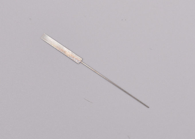 Professional 0.35*50mm Round Eyebrow Tattoo Needles Medical 304 Stainless Steel & Plastic Cover