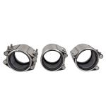 Steam Hot Water Pipe Repair Clamp With Neoprene Seal Ring Stainless Steel 3 Inch