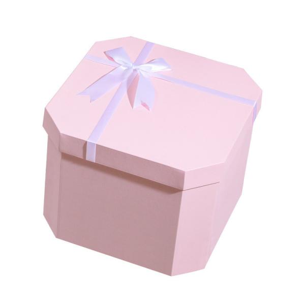 Square Novelty Ribbon Birthday Gift Box Packing Box Paper Gift for Customized