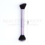 Purple Wooden FSC Handle Single Makeup Brush Double Ended Face Brush
