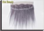 Purple Grey Human Hair Lace Frontal Straight Pre - Plucked Lace No Chemical