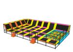 Big Indoor Trampoline Park / Kids Trampoline Party 19x11.5x3m With Soft Material