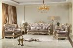 French style Luxury design of Living room Sofa sets 1+2+3 used Beech wood