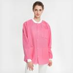 125X150cm Non Woven PP SMS Disposable Surgical Medical White Lab Coat with