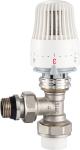 4603 Brass TRV Thermostatic Supply Valve Angle Type DN15 Nickel Plated Body with
