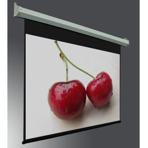 Durable manual pull down projection screen with Self-lock device