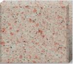 Pink Crystal Engineered Quartz Tile , Solid Polished Quartz Kitchen Countertops