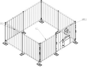 China Animal Farming Galvanized Steel Boar Stall SUS 304 factory
