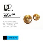 Plastic / Alloy Metal Trench Coat Buttons 12L 14L 18L 24L Decorative Winter