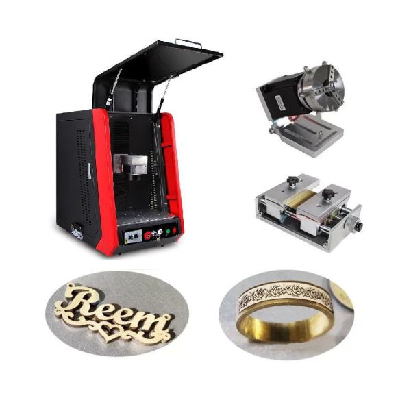 Fast and 20W/30W/50W/100W Gold Silver Jewelry Laser Marking Machine for Ring