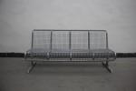 Street Park Outdoor Metal Benches Furniture With Back free standing