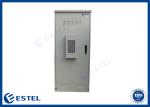 Galvanized Steel Outdoor Telecom Enclosure 19 Inch Double Door Communication