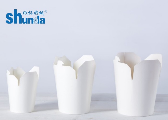 PLA Coated Paper Donner Box For Noodle Packaging with Flexo ink printing