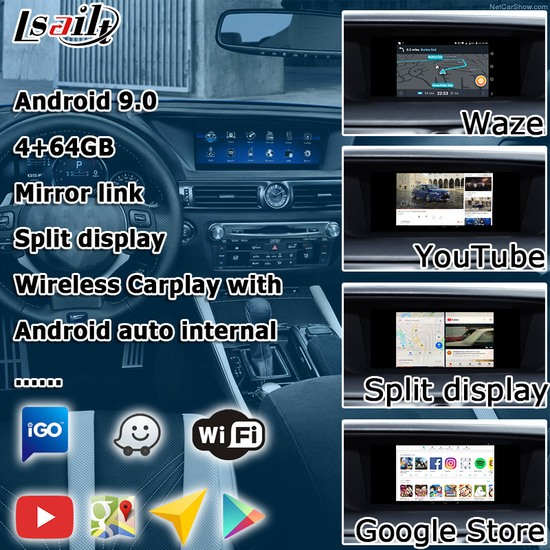 Navigation Video Interface Box carplay android auto For Lexus Gs 2012-2019 GS350 GS450h Gps Navigation Box