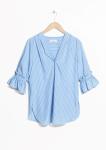 Frill Sleeve Designs Blouse For Woman