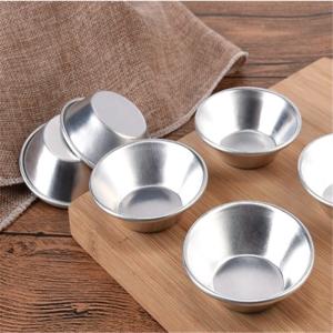 China 7cm Aluminium Alloy Egg Tart Portuguese Mould Small Tart Pan Baking Mold factory