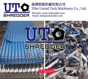 China hot sale metal double shaft shredder, steel sheet shredder, PPGI crusher, alumina foil, steel foil shredder / crusher factory