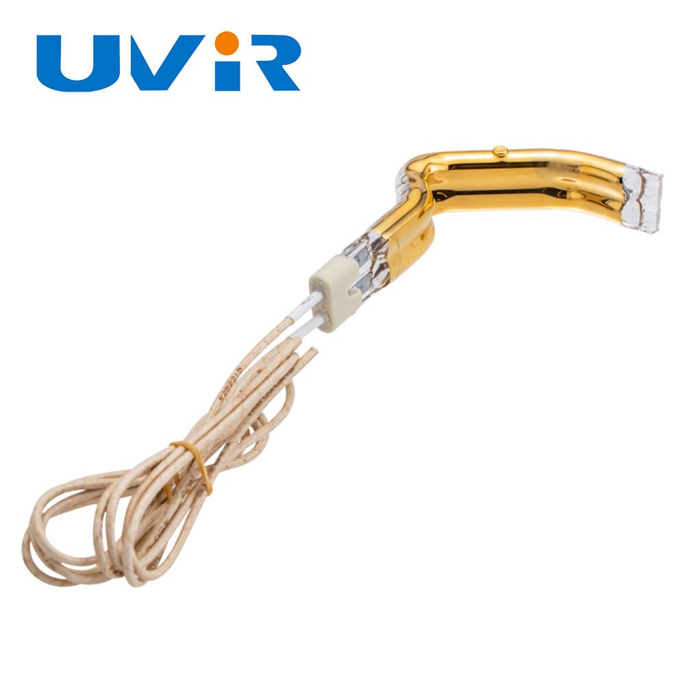 150-6000w L Shaped Double Infrared Heating Tube Gold Plated OEM