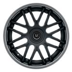 Gun Metal Machined Face Forged Car Rims With 5x120 For BMW 730 740LI Black