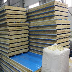 China standard size insulated rock wool sandwich roof panel 5950 x 950 x 50mm factory
