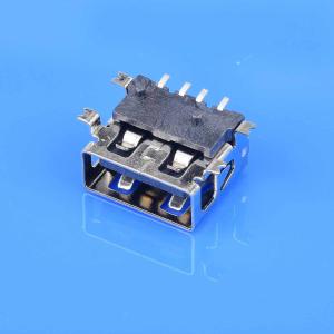 China USB 2.0 A Connector Reverse Tongue Piece Top Mount SMT Gold Plating factory