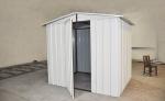 China White Moisture Proof Construction Steel Metal Shelters / Car Sheds With