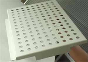 China White Color Decorative Perforated Metal Stainless Steel Plate With Polished Surface factory
