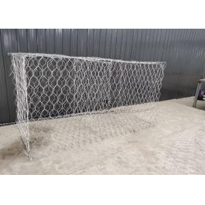 China 80x100mm Metal Gabion Basket 2x1x1m Riverbank Stability Q235 on sale