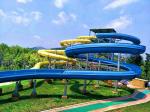 Water Park Playground Swimming Pool Games Water Fiberglass Spiral Slide Set