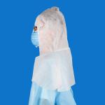 White Disposable PP Nonwoven Head Hood Elastic Medical Hospital Surgical Hood
