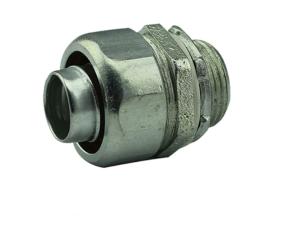 China Zinc Plated Malleable Iron Fittings 2 Liquid Tight Connector Compact Design factory