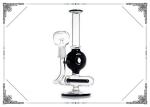 Black Skull Glass Water Pipe Glass Pipe Dab Oil Rigs With Inline Percolator