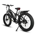Fat Tire Electric Mountain Bikes For Adults 26 Inch 750W Motor 17Ah Lithium