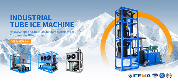 ICEMA Tube Ice Making Machine Customizable Daily Output 1T-30T Suitable For Selling Ice Bars Hotels Can Be Provided With Packaging Machine Ice Bags