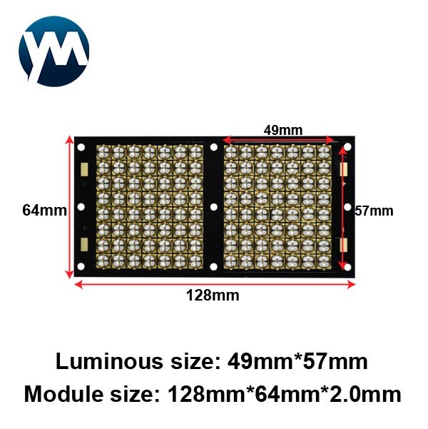 UV Light Module 1100W Ultraviolet Lamps Module UV LED Curing 395nm