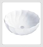 Elegant design bathroom pedestal basin