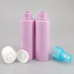 Flip Cap Cylinder PET Plastic Perfume Spray Bottle 2.71oz 80ml