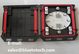 China Single Fiber Square 16 Core Optical Fiber Enclosure With 4 Ports factory