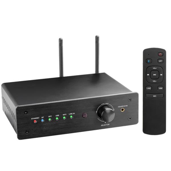 Wireless Audio Amplifier with 2.1 Channel 100W RMS Output and Bluetooth 5.0