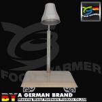 Rolled Edge Commercial Heat Lamp Apricot Wooden Base SUS304 Grade Material