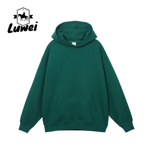 Embroidery Custom Quality Gym Sports Polyester Washed Oversize Sweatshirt White