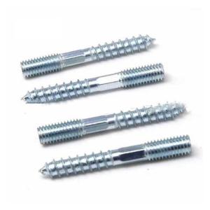 China Stainless Steel Fastener Suppliers Double Head Bolt and Pointed Screw for Wood Hangers factory