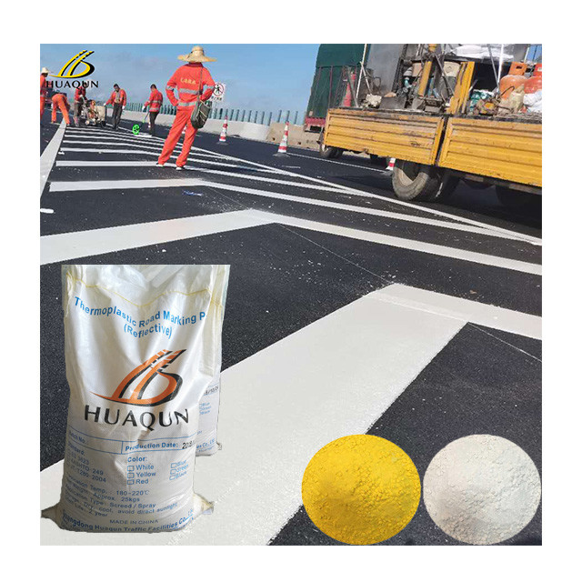 Hot-Melt Reflective Coatings For Traffic Road Marking In Yellow White Custom Colors