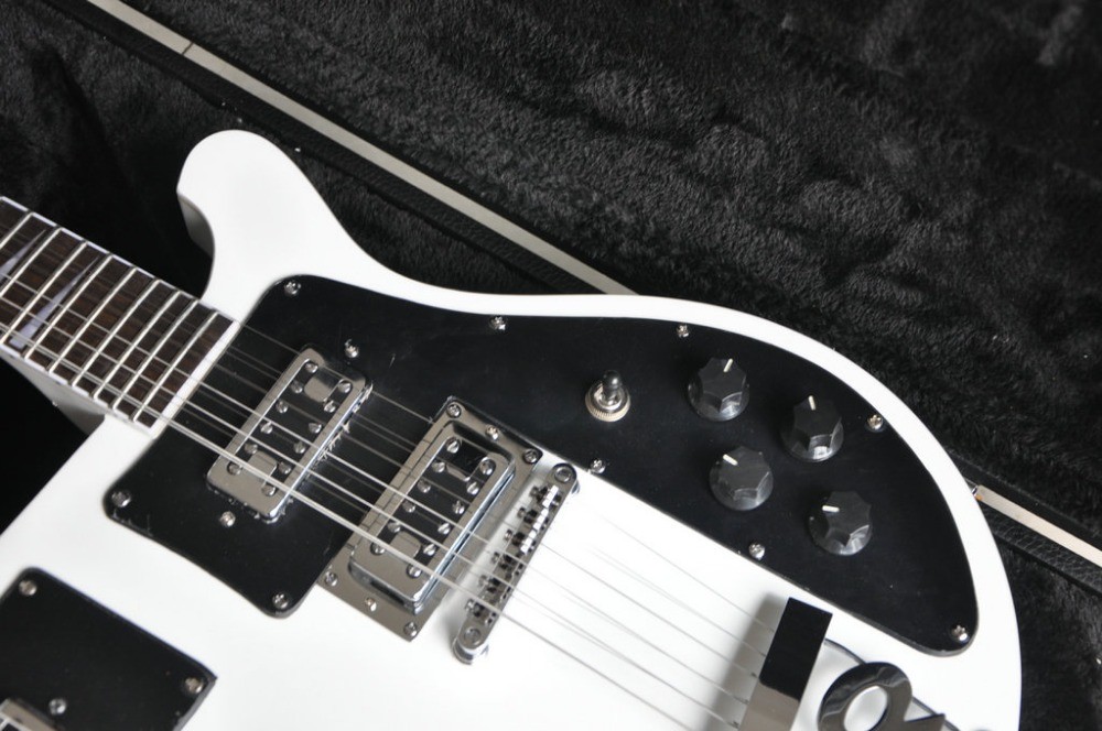 Double neck 4 string 4003 BASS GUITAR and 12 string elctric guitar color can custom guitar big R bridge