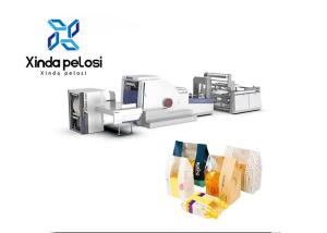 China Motor Control High Speed Food Paper Bag Making Machine With Windows 200pcs/min factory
