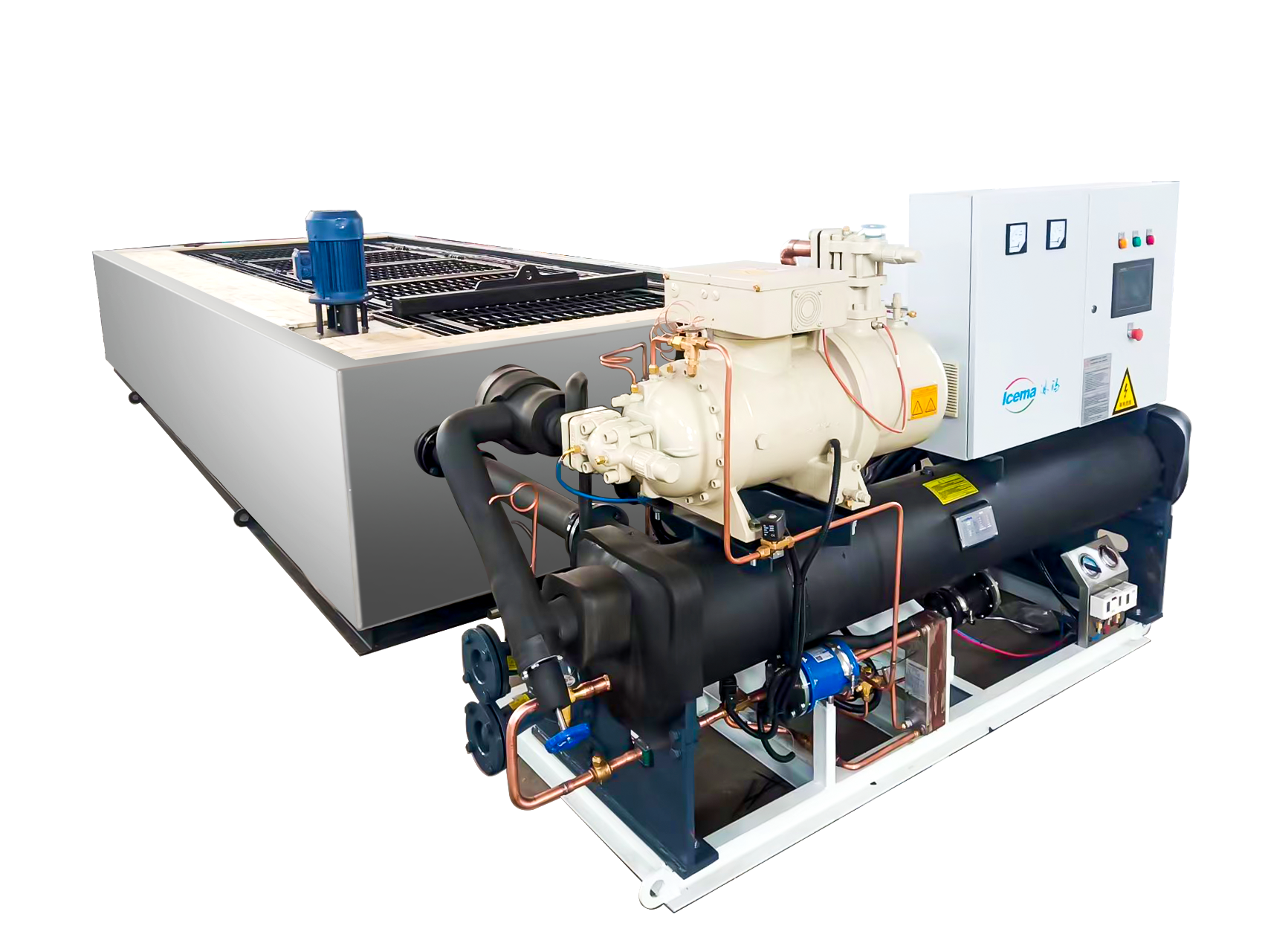 600 KG Customized Industrial Ice Block Ice Making Machine for Energy Mining Operation