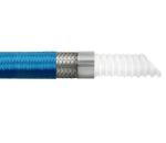ID38mm OD55mm Rubber Cover Ptfe Convoluted Tubing For Hot Air Oil