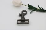 Europe & America style zinc alloy black 32 mm dog snap hook with hanging plating