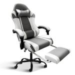 Item Weight 33 Pounds Gaming Chair with Footrest and Lumbar Support Fabric